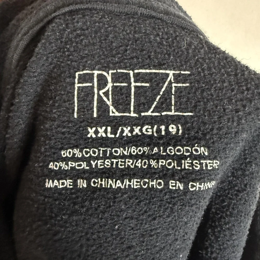 Freeze NASA Hoodie Youth 2XL Black Pullover Fleece Kennedy Space Center Graphic